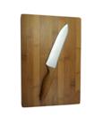 6" Stainless Steek Chefs Knife And Bamboo Chopping Board (30X20C