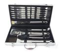 17 Pcs Bbq Set In Silver Aluminium Case Plus Brown Box- All Cutl