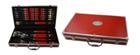 17Pc Stainless Steel And Red Bbq Set In Aluminium Case Includes