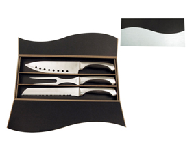 3 Pcs Carving Knife Set In  Wood Box