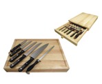 7Piece S/S Knife Set W/Chopping Boar