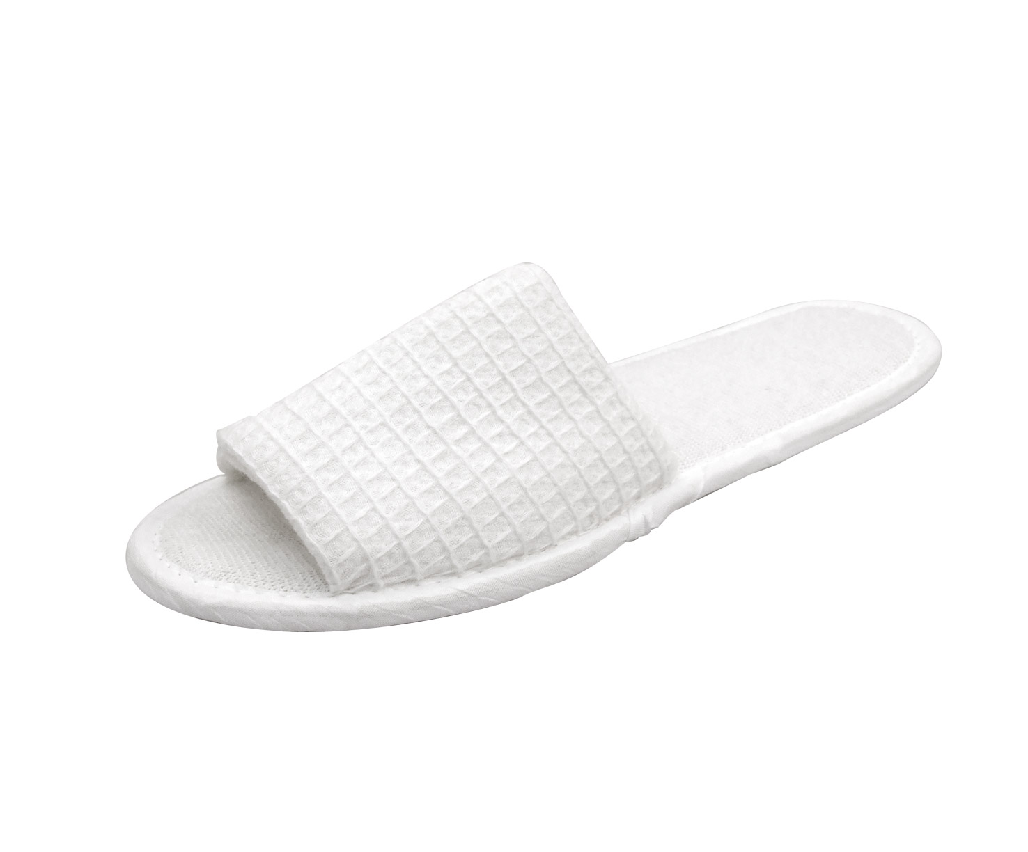 White Medium Waffle Slipper Open Toe (28Cm)