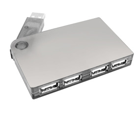 Silver Usb 4 Port Hub Non Returnable