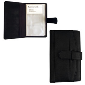 A4 Black Pu Zip Document Case With 20 Page Pad (24.5X34Cm)