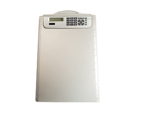 Silver A4 Clipboard With 8 Digit Cal