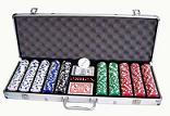 PROFESSIONAL POKER SET WITH 500 CHIPS