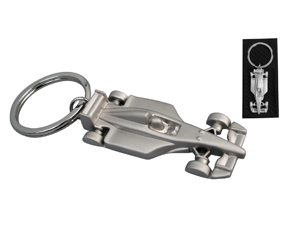 Silver Keyholder  'Racing Car'