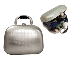 Hard Vanity Case -Silver Weave