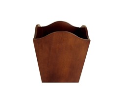 Mahogany Wood Waste Paper Bin