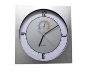 Slv Wall Clock With Thermometer Sweep Movement - 30Cm