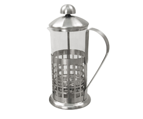 Matt Stainless Steel And Glass Coffe