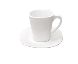 White Bone China Coffee/Tea Saucer