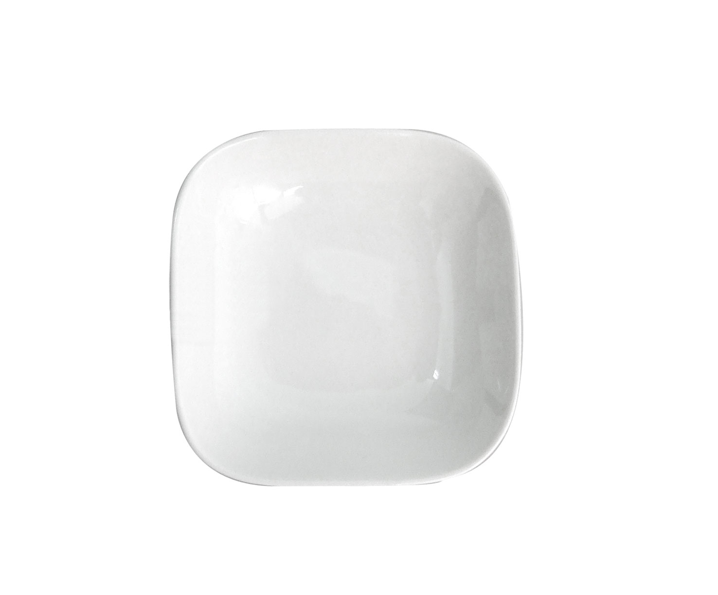 W/ Bone China Med Square Dip Bowl 12