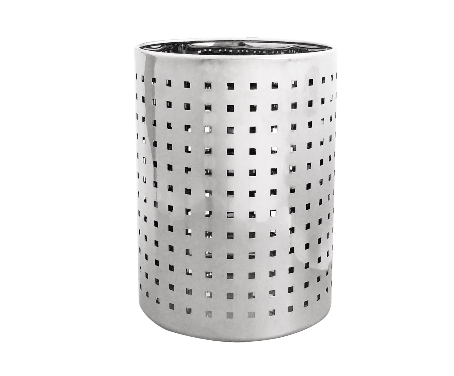 Stainless Steel 8L Round Waste Bin W