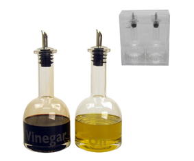 Glass Olive Oil And Balsamic Vinegar