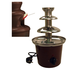 Stainless Steel & Brown Chocoate Fountain-Auger Style Pump And H