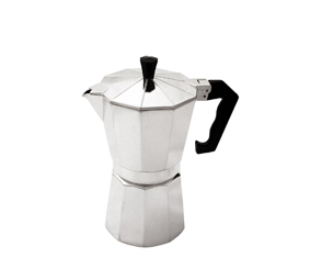 Aluminium 3 Cup Espresso Maker(12X9.3X16Cm)