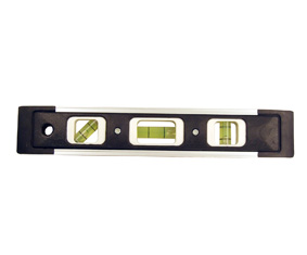 Black Spirit Level With 3 Level Indicators (23X4X1.5Cm) Black Spirit Level With 3 Level Indicators (23X4X1.5Cm)