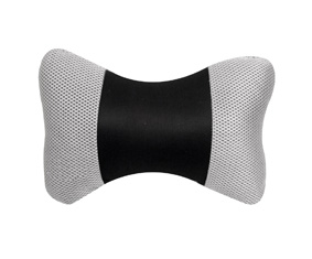 Black & Grey Car Neck Pillow W/Black Elastic Strap (27X18.5C