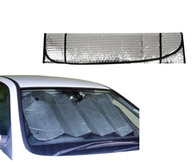 Silver Foldable Windscreen Shade With Suctions (128X59.5Cm)