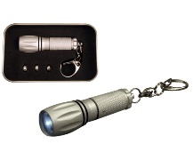 Aluminium Led Torch Keyring In Presentation Tin (6Cm)