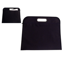 Black Shoulder Bag W/Black Trim (21X15.5Cm)
