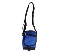 Royal Blue Shoulder Bag W/Black Trim (21X15.5Cm)