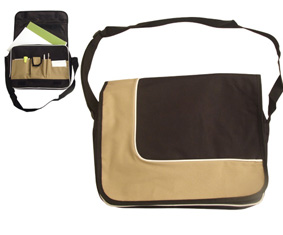 Document Bag In Beige & Black(31X40Cm)