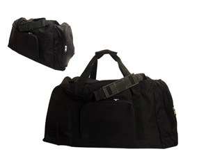 Black Bag W/4 Compartments, Carry Handle & Shoulder Strap(55