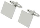 Silver Cufflink In Presentation Box 'Square'