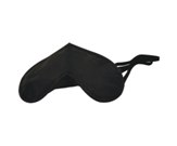 Black nylon eye mask