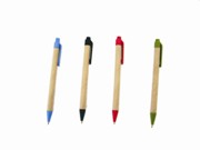 Eco friendly recycled pen - green trim