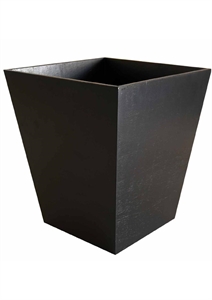 Dark Wood Waste Paper Bin