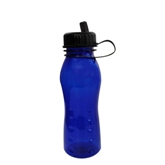 Navy Transparent Water Bottle With Black Pop-Up Spout (650Ml)
