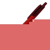 Red Plastic Ballpoint With Black Rubber Grip