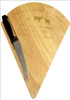 2 Pc Cheese Knife Set With Cutting Board