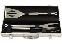 3 Pc Braai Set In Aluminium Case