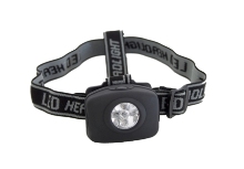 Black 5 Bulb Led Headlamp W/Adjustable Straps (Batteries Not Inc
