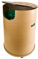 Wood Fibre Recycle Bin (Custom / 600mm Height) - Min Order: 3 un