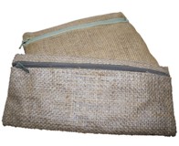 Hessian Pencil Case 15cm - Min Order: 100 units