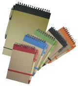 Top Tone Notebook & Pen A6, WiroBound, Portait, Plain Pages - Mi