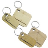 Birch Wood Keyrings (60*30) - Min Order: 250 units