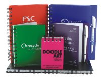 Recycled Polypropylene & Paper A7 Notepad - 1 Col: 1 Cover (pos)
