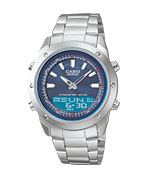 CASIO 100M SS 10Y ANADIGI BLUE CASIO 100M SS 10Y ANADIGI BLUE