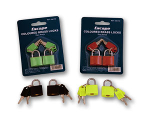 ESCAPE- COLOURED BRASS LOCKS DUO PACK