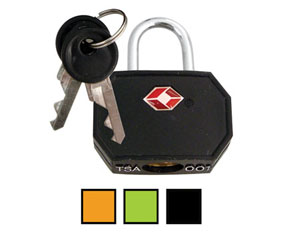 1 PC TSA COATED BRASS PADLOCK