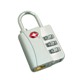 1 PC TSA 3 DIAL COMBINATION PADLOCK