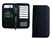 Modena Bonded Leather ziparound Travel Wallet