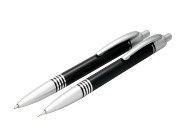 Ranger Ballpen/Pencil set- black or silver - boxed