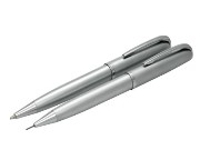 Wallstreet  Bettoni Ballpen/pencil set silver - boxed